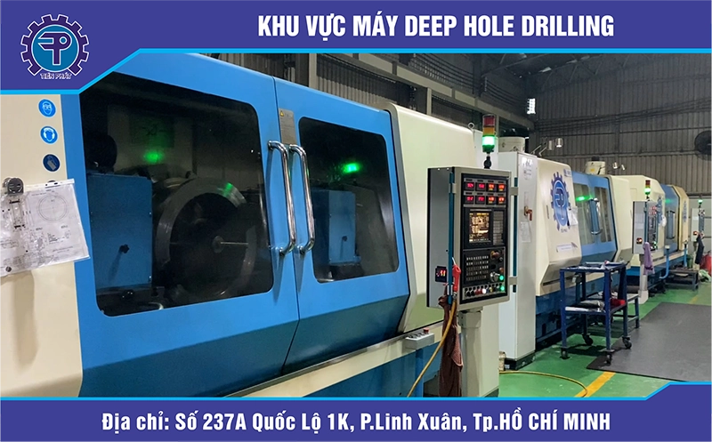 Khu vực máy khoan lỗ sâu
