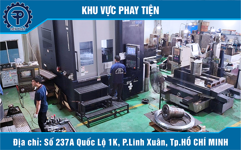 Khu Vực máy Phay Tiện - Công Ty Cơ Khí Tiến Phát - Thủ Đức