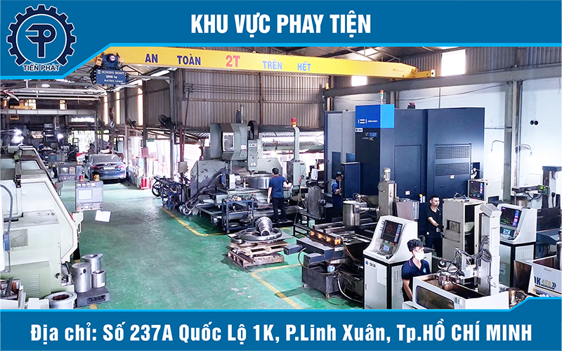 Khu Vực máy Phay Tiện - Công Ty Cơ Khí Tiến Phát - Thủ Đức
