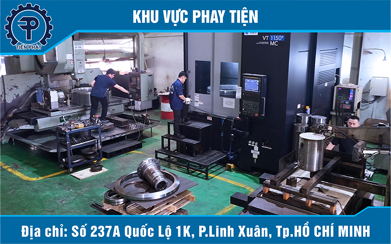 Khu Vực máy Phay Tiện - Công Ty Cơ Khí Tiến Phát - Thủ Đức