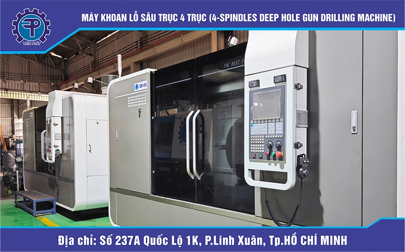 MÁY KHOAN LỖ SÂU TRỤC 4 TRỤC - 4-SPINDLES DEEP HOLE GUN DRILLING MACHINE
