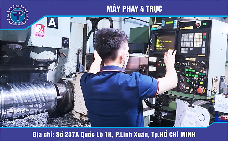 Máy phay 4 trục.