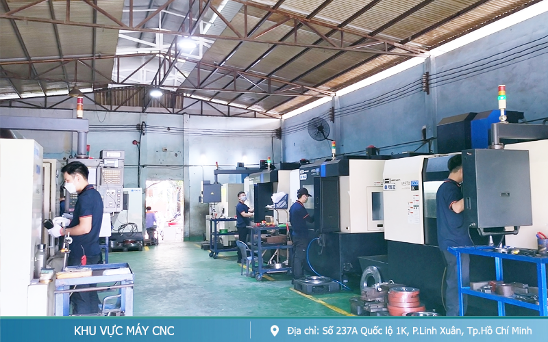 Khu Vực Máy CNC - Công Ty - Cơ Khí Tiến Phát