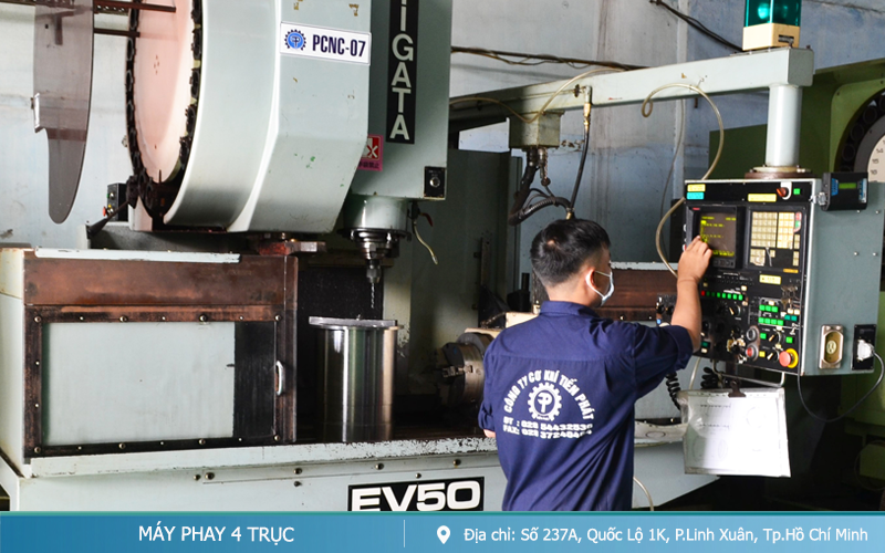 MÁY PHAY 4 TRỤC - Công Ty - Cơ Khí Tiến Phát