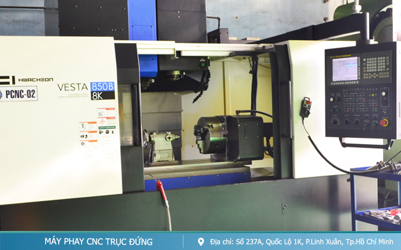 MÁY PHAY CNC TRỤC ĐỨNG - Công Ty - Cơ Khí Tiến Phát